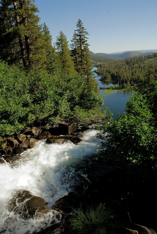 Top of Twin Falls at Mammoth-2 8-2-06