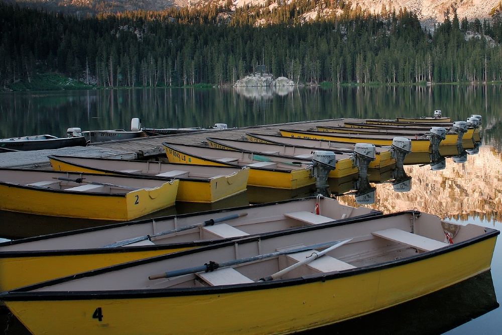 Early morning light on Lake George at Mammoth-4-2 8-3-06