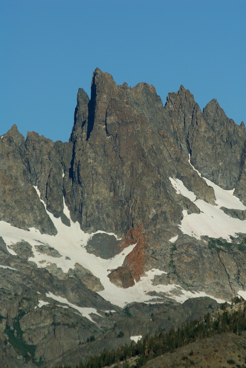 Minarets from Minarets summit at Mammoth-4 8-2-06