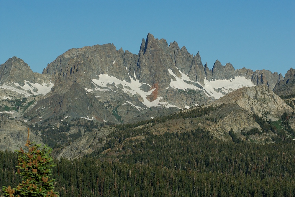 Minarets from Minarets summit at Mammoth-2 8-2-06