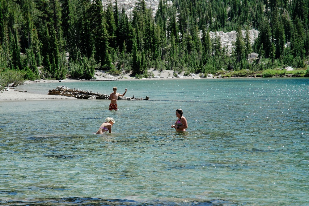 Haley Brett Kelly in MacLeod Lake at Mammoth-1 8-2-06