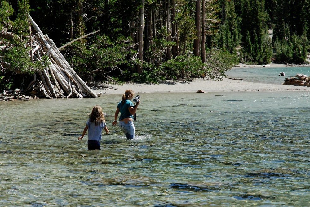 Kady Shannon in MacLeod Lake at Mammoth 8-2-06