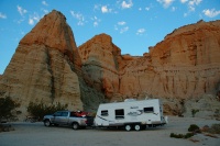 Dawn light on campsite at Red Rock State Park-2 7-30-06