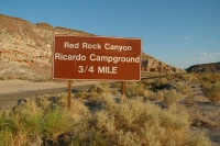 Sign at Red Rock Canyon State Park-1 7-30-06