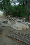 Remains of fountains in garden at Manzanar 7-30-06