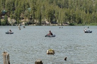 Brett Brian Jeff tube fishing in Lake Mary at Mammoth-1 7-31-06