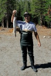 Steve with 6lb trout at Lake Mary at Mammoth-1 8-1-06