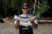 Steve with 6lb trout at Lake Mary at Mammoth-4 8-1-06