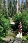 LC crossing creek near Devils Postpile at Mammoth-2 8-1-06