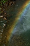 Spray rainbow of Rainbow Falls at Mammoth-1 8-1-06