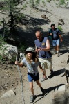 Kady Tom Steve on family hike at Mammoth 8-2-06