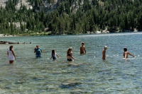 Danielle Shannon Kady Kayla Brett Haley Kelly in Lake MacLeod at Mammoth 8-2-06