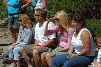 Helen John Tammy Lori at MacLeod Lake at Mammoth 8-2-06