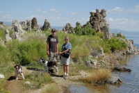 Jasmine Sky BDL LC at tufa formations at Mono Lake 8-4-06