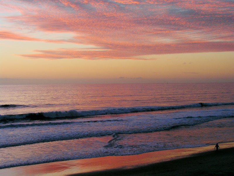 Twilight clouds from Carlsbad beach-1 1-27-05