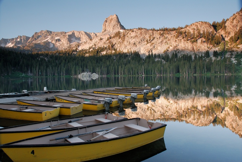 Early morning light on Lake George at Mammoth-4 8-3-06