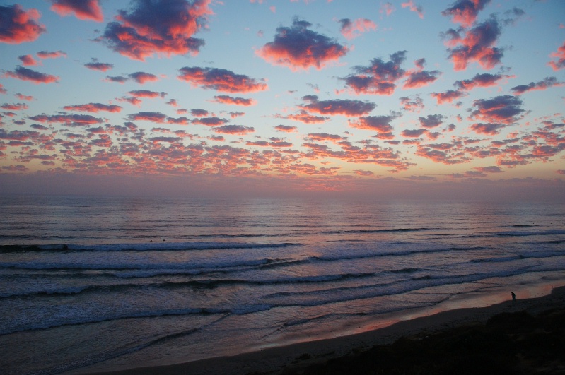 Sunset at Carlsbad beach-1 9-2-06